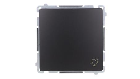 Simon Basic Przycisk dzwonek (moduł) 10AX, 250V, szybkozłącza, czarny BMD1.01/49-29442