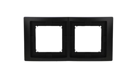 Simon Basic Ramka 2- krotna IP44 czarny mat BMRC2B/49-36623