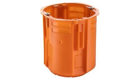 Puszka podtynkowa 60 mm supergłęboka 80 mm łączona za pomocą łącznika ZV60GFw pomarańczowa 33335008-75550