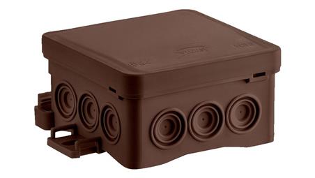 Puszka naścienna 85x40x85mm z dławnicą zintegrowaną samozatrzaskowa bezhalogenowa odporna na UV 35346115-74802