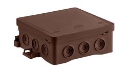 Puszka naścienna 100x40x100mm z dławnicą zintegrowaną samozatrzaskowa bezhalogenowa odporna na UV 35349115-74908