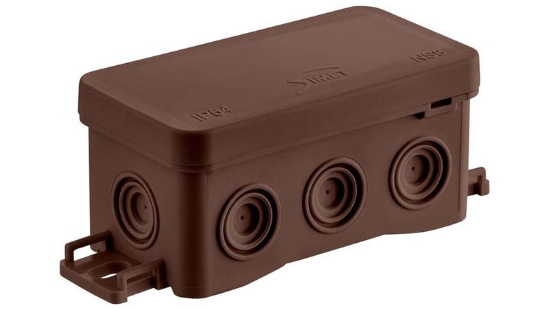 Puszka naścienna 45x40x85mm z dławnicą zintegrowaną samozatrzaskowa bezhalogenowa odporna na UV 35357115-74791