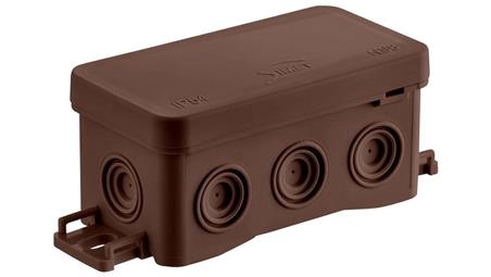 Puszka naścienna 45x40x85mm z dławnicą zintegrowaną samozatrzaskowa bezhalogenowa odporna na UV 35357115-74791