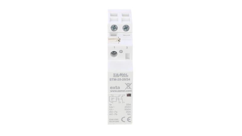 Stycznik modułowy instalacyjny 25A 2Z 24VDC typ: STM-25-20/24V EXT10000289-24897