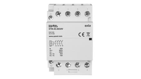 Stycznik modułowy instalacyjny 40A 4Z 24V AC/DC+F13 typ: STM-40-40/24V EXT10000297-24976