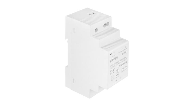 Zasilacz impulsowy montowany na szynie TH-35 (DIN) 30W 12V DC typ: ZTM-30/12 EXT10000281-9277