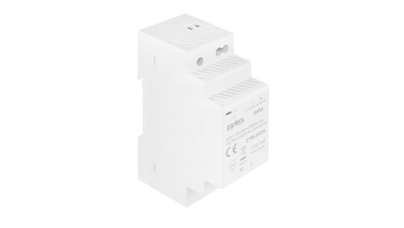 Zasilacz impulsowy montowany na szynie TH-35 (DIN) 30W 24V DC typ: ZTM-30/24 EXT10000282-9280