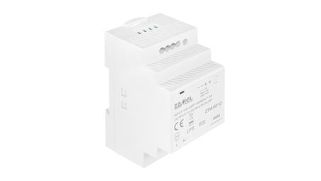 Zasilacz impulsowy montowany na szynie TH-35 (DIN) 60W 12V DC typ: ZTM-60/12 EXT10000283-9278