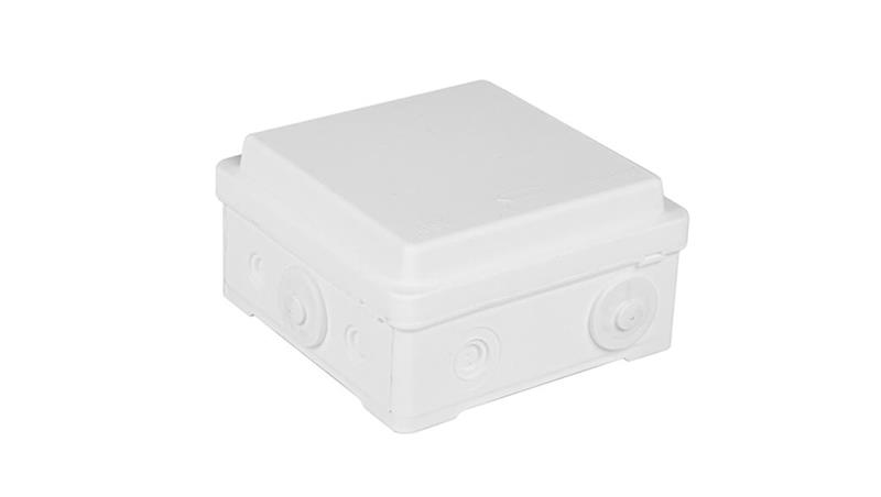 Puszka naścienna przyłączeniowa 100x52x100 mm, z 4 dławnicami, IP54, odporna na UV, NPP100 biała 35380006-74934