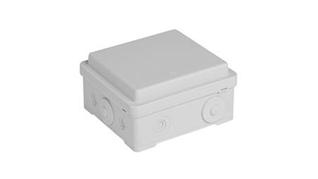 Puszka naścienna przyłączeniowa 100x52x100 mm, z 4 dławnicami, IP54, odporna na UV, NPP100 szara 35380002-74885