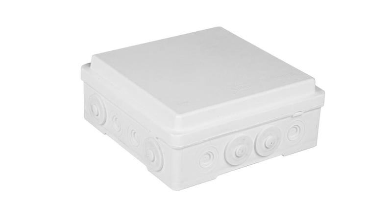Puszka naścienna przyłączeniowa 130x52x130 mm, z 4 dławnicami, IP54, odporna na UV, NPP130 biała 35390006-74909