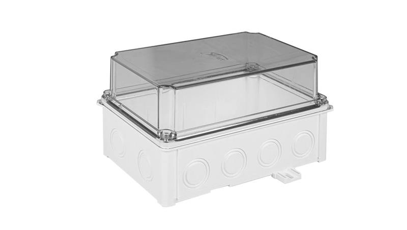 Obudowa hermetyczna 118x108x188 mm, bezhalogenowa, samogasnąca, odporna na UV, IP67, UL94 V2, SOH 110x180 biała 36432206-71974