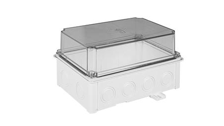 Obudowa hermetyczna 118x108x188 mm, bezhalogenowa, samogasnąca, odporna na UV, IP67, UL94 V2, SOH 110x180 biała 36432206-71974
