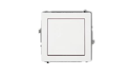 DECO Mechanizm łącznika schodowego (jeden klawisz bez piktogramu), biały mat 25DWP-3.1-39982