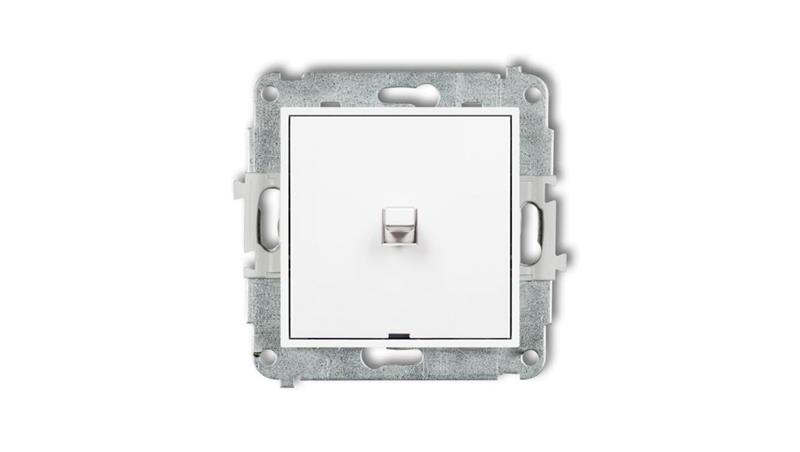 MINI Mechanizm łącznika jednobiegunowego w stylu amerykańskim biały mat 25MWPUS-1-30880