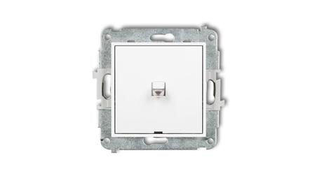 MINI Mechanizm łącznika jednobiegunowego w stylu amerykańskim biały mat 25MWPUS-1-30880