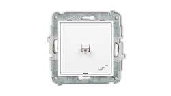 MINI Mechanizm łącznika schodowego w stylu amerykańskim biały mat 25MWPUS-3-40058