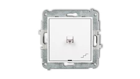 MINI Mechanizm łącznika schodowego w stylu amerykańskim biały mat 25MWPUS-3-40058