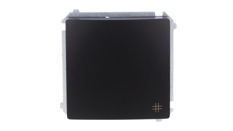 Simon Basic Łącznik krzyżowy (moduł) 10AX, 250V, zaciski śrubowe czarny BMW7.01/49-40894