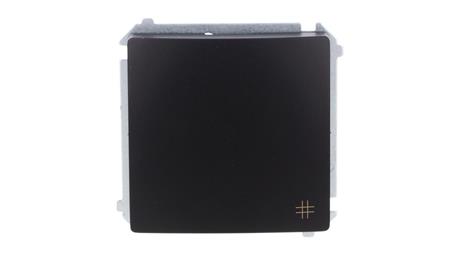Simon Basic Łącznik krzyżowy (moduł) 10AX, 250V, zaciski śrubowe czarny BMW7.01/49-40894