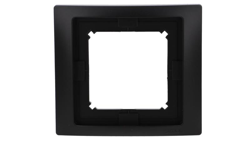Simon Basic Ramka 1-krotna Neos do wersji bryzgoszczelnej IP44 z uszczelką czarny BMRC1B/49-36571