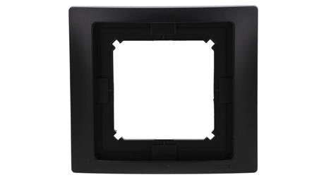 Simon Basic Ramka 1-krotna Neos do wersji bryzgoszczelnej IP44 z uszczelką czarny BMRC1B/49-36571