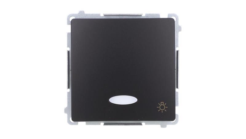 Simon Basic Przycisk światło z podświetleniem LED (moduł) 10AX, 250V, szybkozłącza, czarny BMS1L.01/49-28106 Simon Basic Przycisk światło z podświetleniem LED (moduł) 10AX, 250V, szybkozłącza, czarny BMS1L.01/49-28106