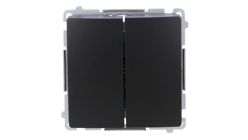 Simon Basic Łącznik świecznikowy (moduł) 16AX, 250V, zaciski śrubowe czarny BMW5A.01/49-33238 Simon Basic Łącznik świecznikowy (moduł) 16AX, 250V, zaciski śrubowe czarny BMW5A.01/49-33238