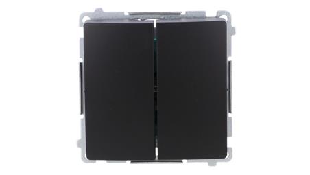 Simon Basic Łącznik świecznikowy (moduł) 16AX, 250V, zaciski śrubowe czarny BMW5A.01/49-33238
