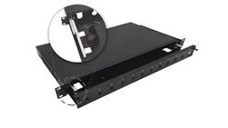 Przełącznica światłowodowa teleskopowa 12xSC simplex / 12xLC duplex 19 1U, wysuwalna FOP-1U-12SCS-C-P-73482