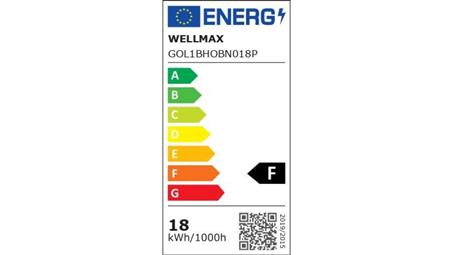 Lampa LED Bulkhead + PIR Czujnik Ruchu Owalny Czarny 18W 92lm/W 1650lm IP54 Neutralna 4000K SAMSUNG / GOL1BHOBN018P-57818