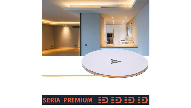 Taśma Premium 12V COB Slim 3mm 384 led 3000K 550lm Ra90 (5)-59025 Taśma Premium 12V COB Slim 3mm 384 led 3000K 550lm Ra90 (5)-59025