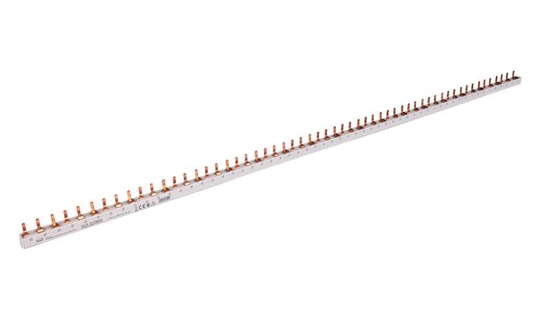 Szyna prądowa łączeniowa - sztyftowa 3-fazowa 63A 57 modułów 10 mm2 81996106-26556