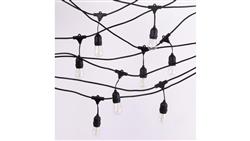 Girlanda Ogrodowa ZESTAW LED 10m +10 żarówek filament G45 E27 1W 2700K-51367