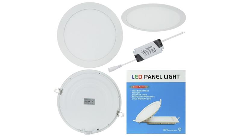 Plafon okrągły podtynkowy LED 24W 4000K 1800LM neutralny-47224