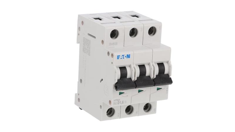 Wyłącznik nadprądowy 3P D 1,6A 15kA AC FAZ-D1,6/3 278883-18027