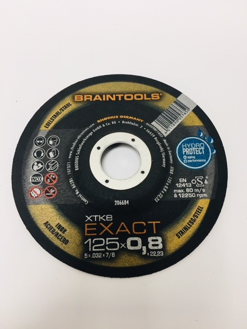 Tarcza inox wyp.42-125x0,8x22 XTK8 TOP RHODIUS