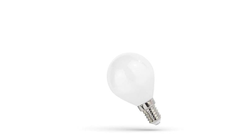 Żarówka LED E14 kulka 4W barwa ciepła 3000K WOJ+14504 Spectrum-47550
