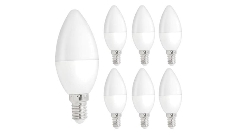 Żarówka LED E14 230V 6W świecowa 500lm DIMMABLE neutralna biała komplet 6szt-47554