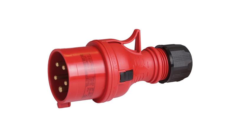 Wtyczka przenośna 16A 5P 400V czerwona TWIST WPP TYP B 16/5 IP44 922080-29072