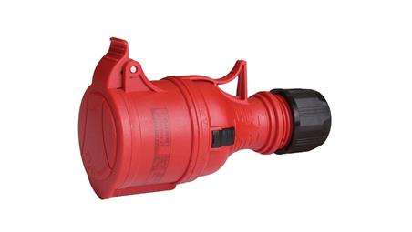 Gniazdo przenośne 16A 4P 400V czerwone TWIST GPP TYP B 16/4 IP44 921881-31305
