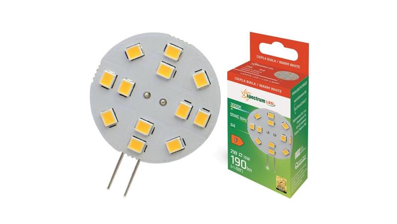 Żarówka do lampki LED G4 12V 2W 30mm-48910