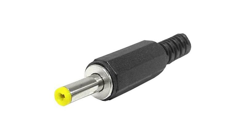 Wtyk zasilający DC 4,0/1,7 mm złącze proste lutowane na kabel prądu stałego-36150