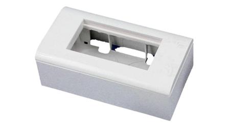 Puszka + support (metalowy) + ramka 90x45 (komplet 2M) ALANTEC OS010-29810