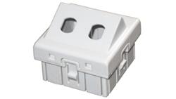 Adapter podwójny 2xST 45x45 kątowy ALANTEC OS017-35343