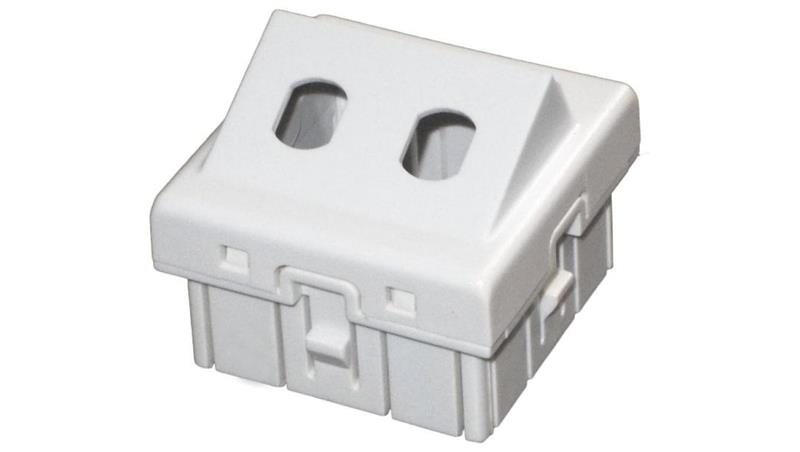 Adapter podwójny 2xST 45x45 kątowy ALANTEC OS017-35343