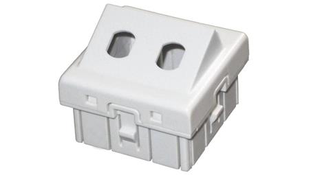Adapter podwójny 2xST 45x45 kątowy ALANTEC OS017-35343