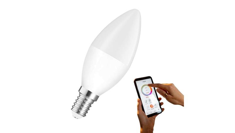 Żarówka LED E14 230V 5W biała CCT ściemnialna 410lm Sterowana WiFi-47567