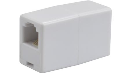 Łącznik modularny telefoniczny 2xRJ11 6p4c kat.3 typu beczka-33719