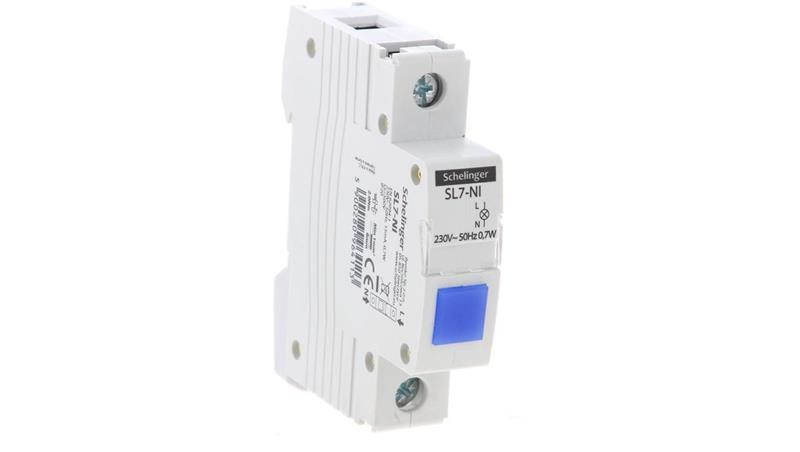 LAMPKA SYGNALIZACYJNA LED SL7 NIEBIESKA SCHELINGER A15-SL7-NI-23994